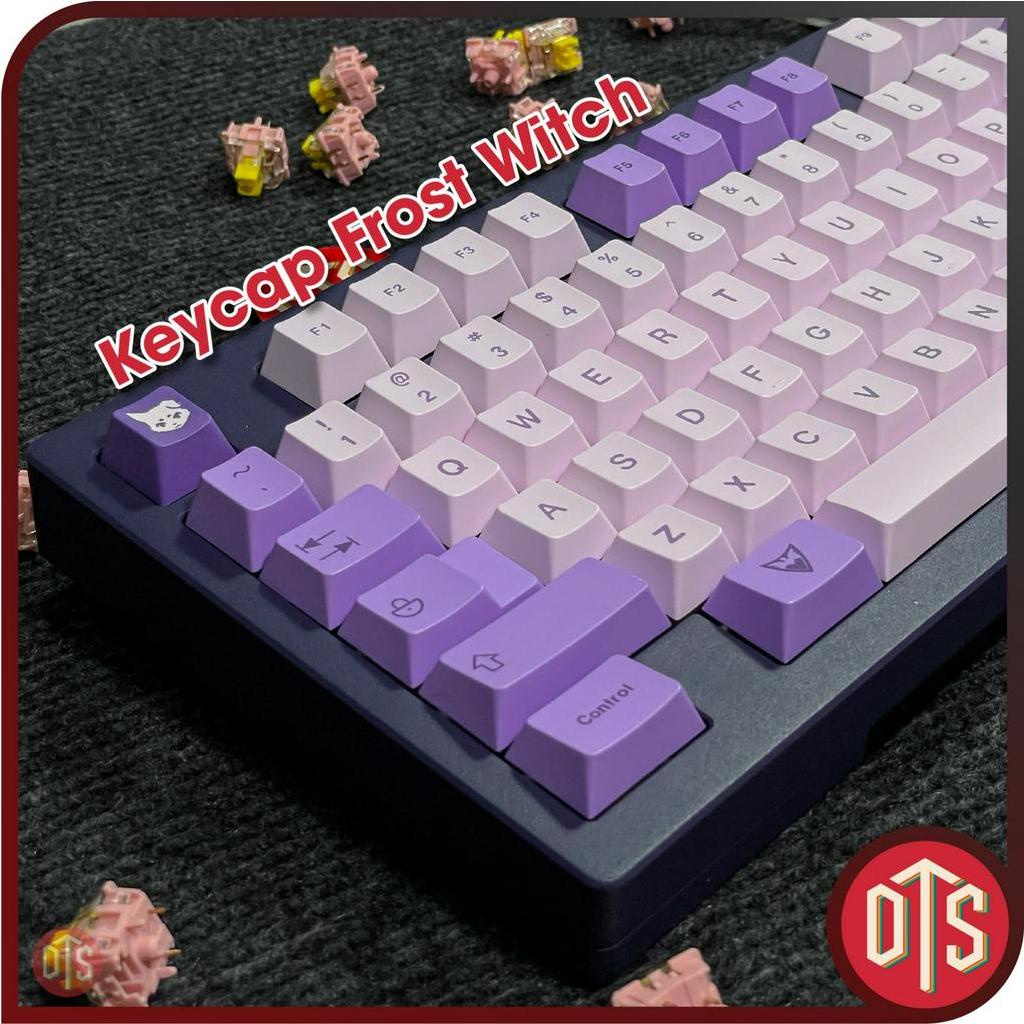Keycap Frost Witch PBT Dyesub Đơn ngữ Song ngữ Cherry profile dày 1.6mm  | DoubleT DTS