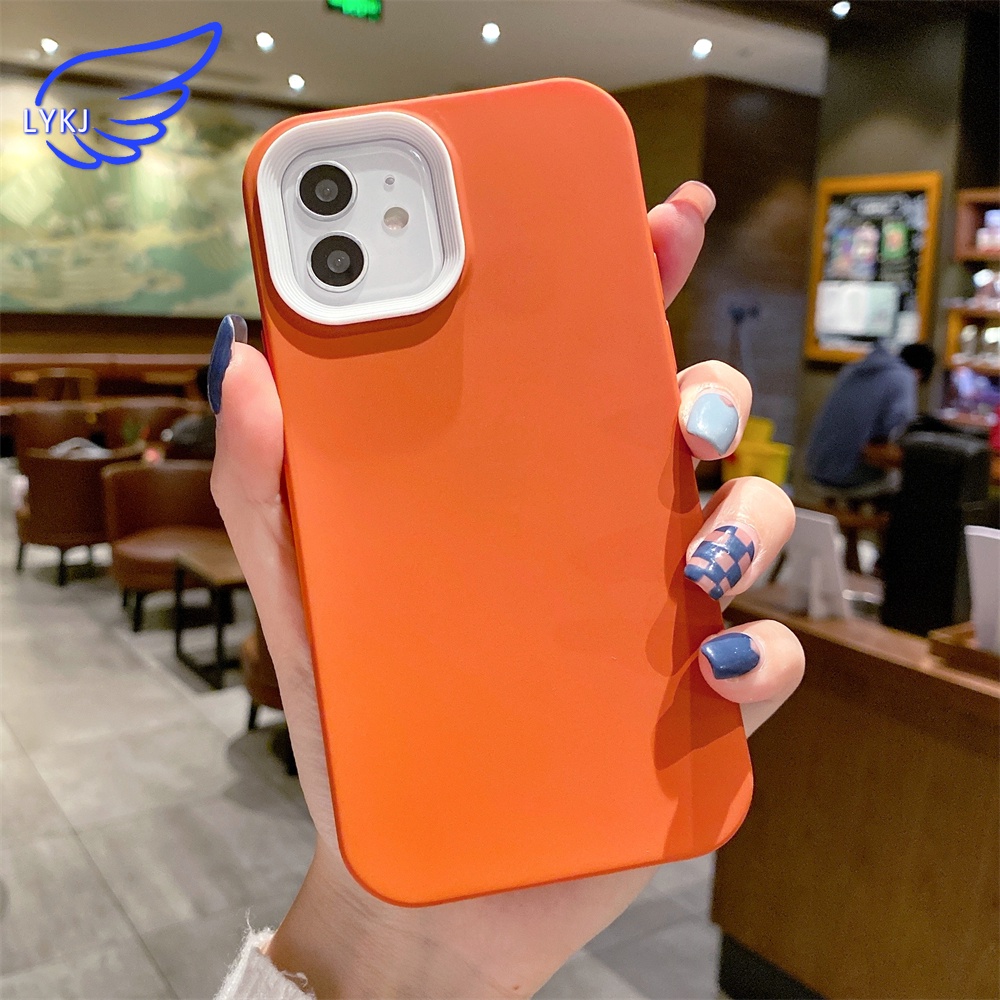 Ốp Điện Thoại Silicon Màu Trơn Chống Sốc Cho iPhone 11 13pro 12promax xs xsmax xr