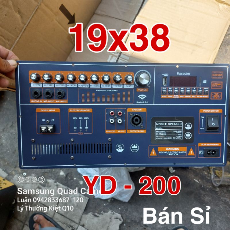 Mạch Loa Kéo Công Suất Lớn 4 Tấc Đôi Reverb DSP Có BootBass