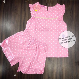 vải thô lụa chấm bi hồng