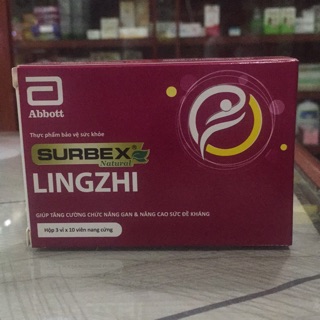SURBEX NATURAL LINGZHI (H/30 viên)- Giúp tăng cường chức năng gan và nâng cao sức đề kháng