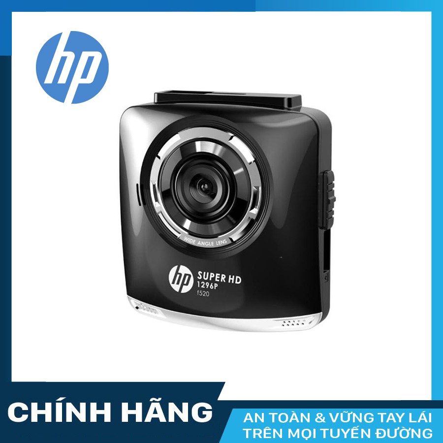 Camera hành trình HP F520 độ nét 2K + thẻ nhớ 16GB Class 10