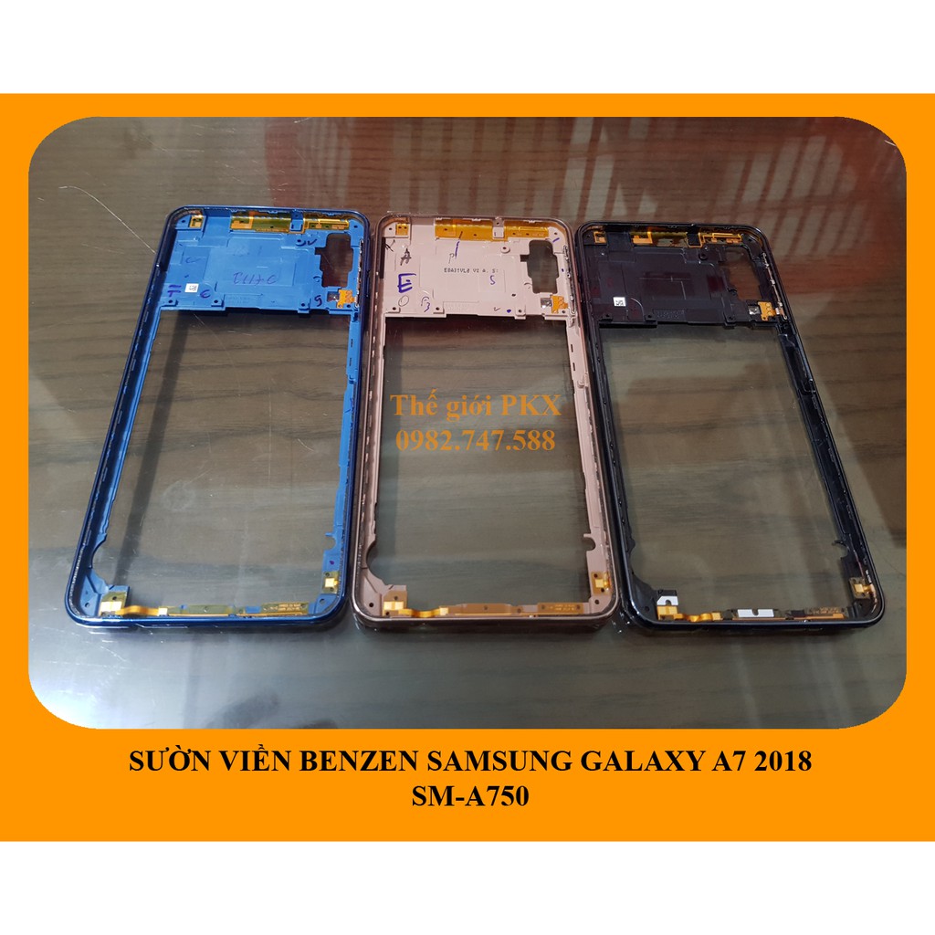Vỏ khung sườn viền benzen Samsung Galaxy A7 2018 chính hãng A750