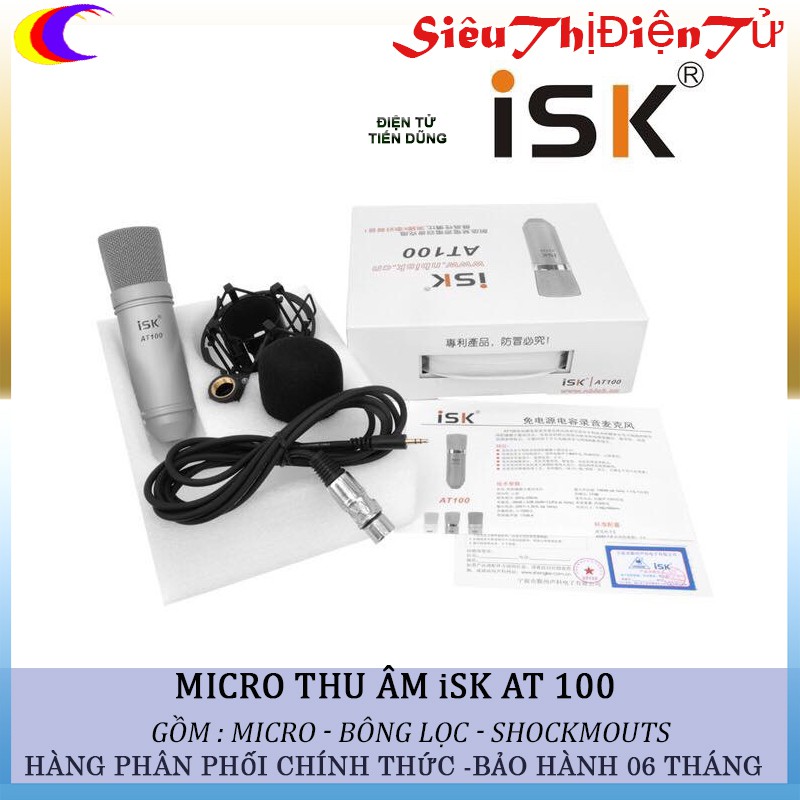 Bộ livestream sound card h9 mic isk AT100 chính hãng đi kèm chân màng dây livestream MA2- bộ mic thu âm và karaoke