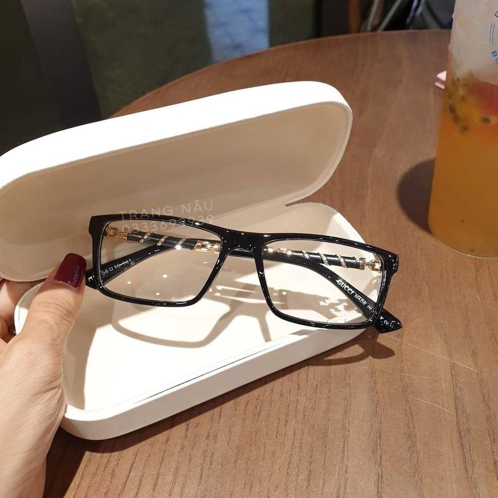 Kính mát nam nữ kính thời trang giả cận chống ánh sáng xanh thiết kế lạ mắt và sành điệu - XÍCH
