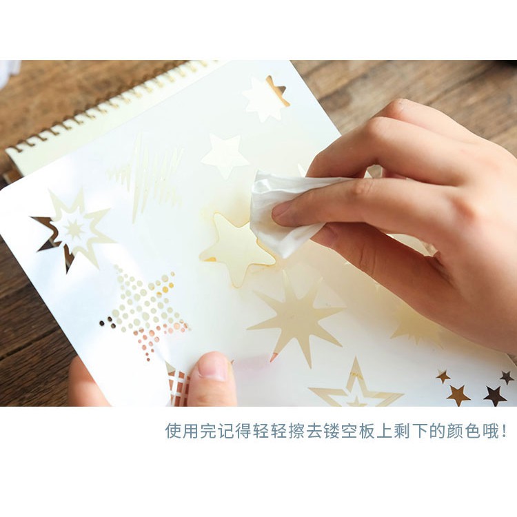 Khuôn tô màu dễ thương, trang trí sổ tay khuôn sẵn chủ đề hoa lá cây cỏ động vật