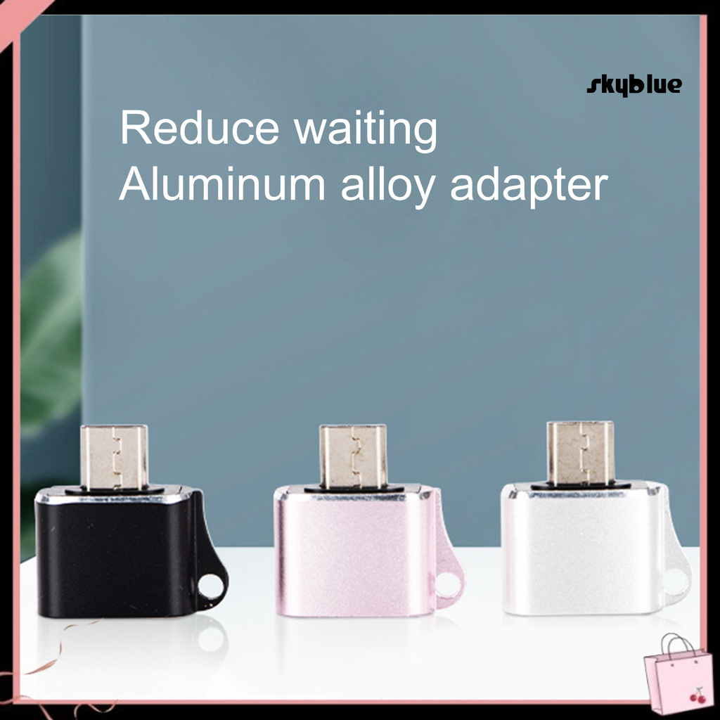 [SK]Charger Adapter Charging Data Transmission Mini Micro-USB to USB Female Converter for Mobile Phone