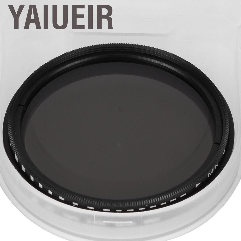 Yaiueir 52mm ND lens filter ND2-ND400 Adjustable for SLR mirrorless camera