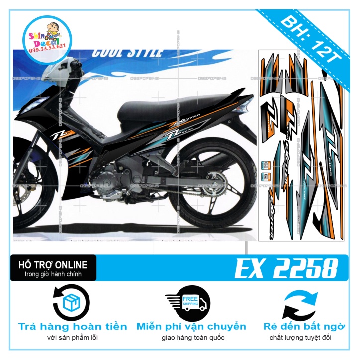 TEM RỜI EX 2010 TL 2258 -- SHIN DECAL 2