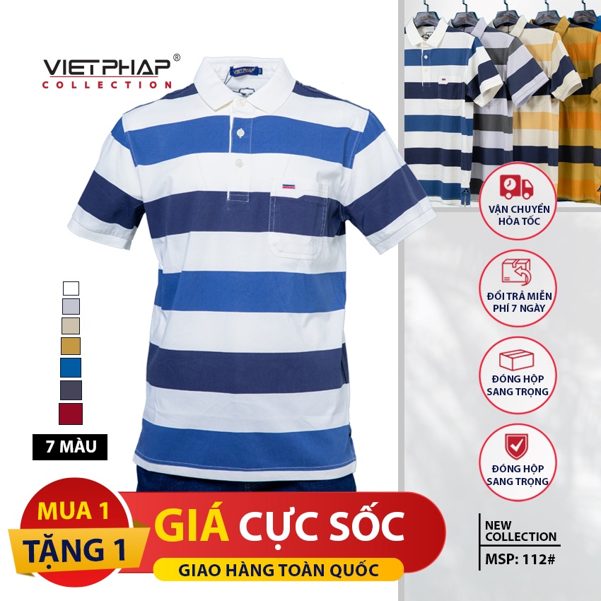 [Mua 1 Tặng 1] Áo Thun Cây Dù Cao Cấp VIỆT PHÁP/ Chất Liệu Cotton thấm hút mồi hôi tốt 112