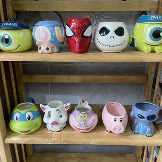 Ly starbucks - gốm sứ hoạt hình - uống nước - trang trí - quà lưu niệm