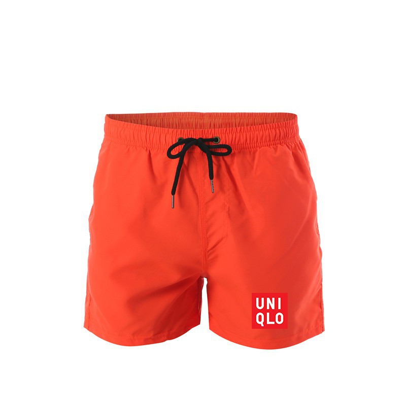 Quần ngắn đi biển in logo Uniqlo thiết kế năng động dành cho nam