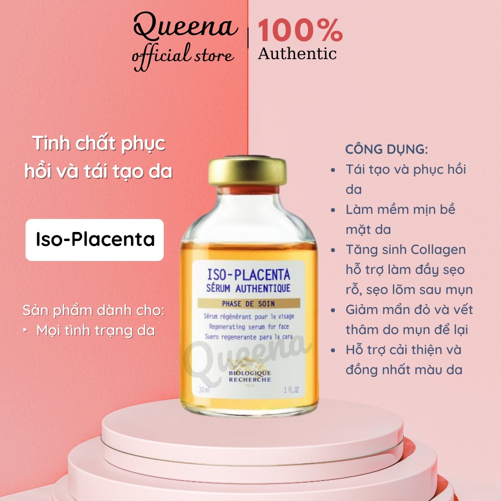 Serum Iso-Placenta tinh chất giúp phục hồi và tái tạo làn da, làm mềm và mịn da giúp mờ thâm mụn và mờ sẹo sau mụn - K25