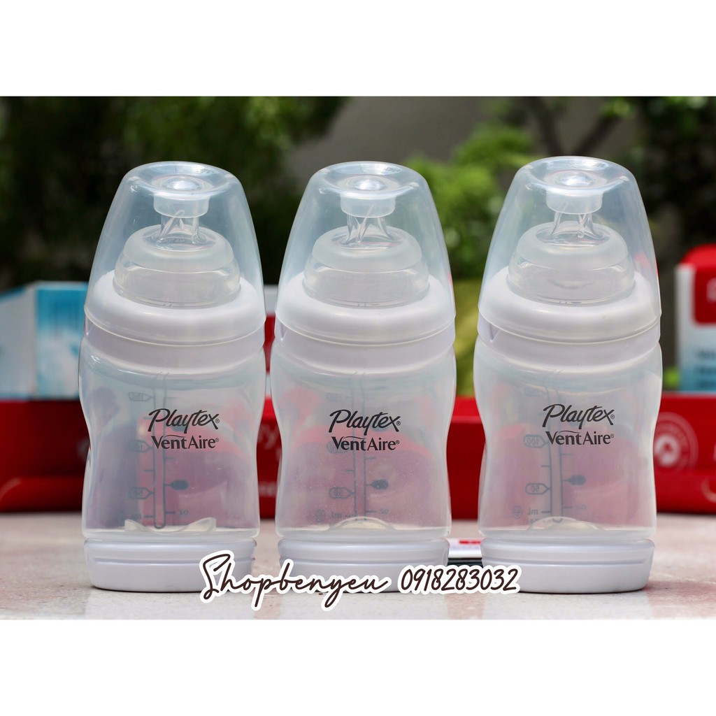 Bình sữa Playtex cổ rộng 200ml + 266ml