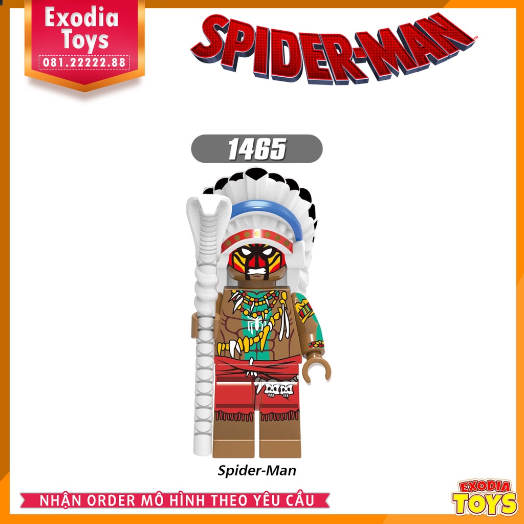 Xếp hình Minifigure các phiên bản Người Nhện Spider-Man - Đồ Chơi Lắp Ghép Sáng Tạo - X0282