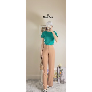 Áo Thun Nữ THREE.T Tay Ngắn Áo Babytee