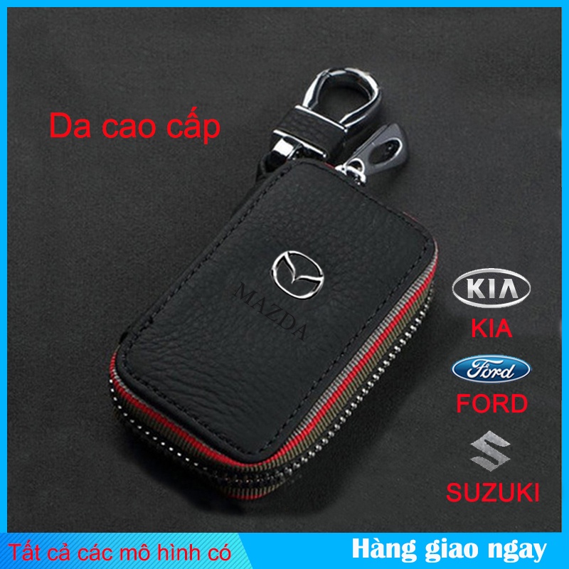 móc chìa khóa xe cao cấp móc khóa da túi zipper