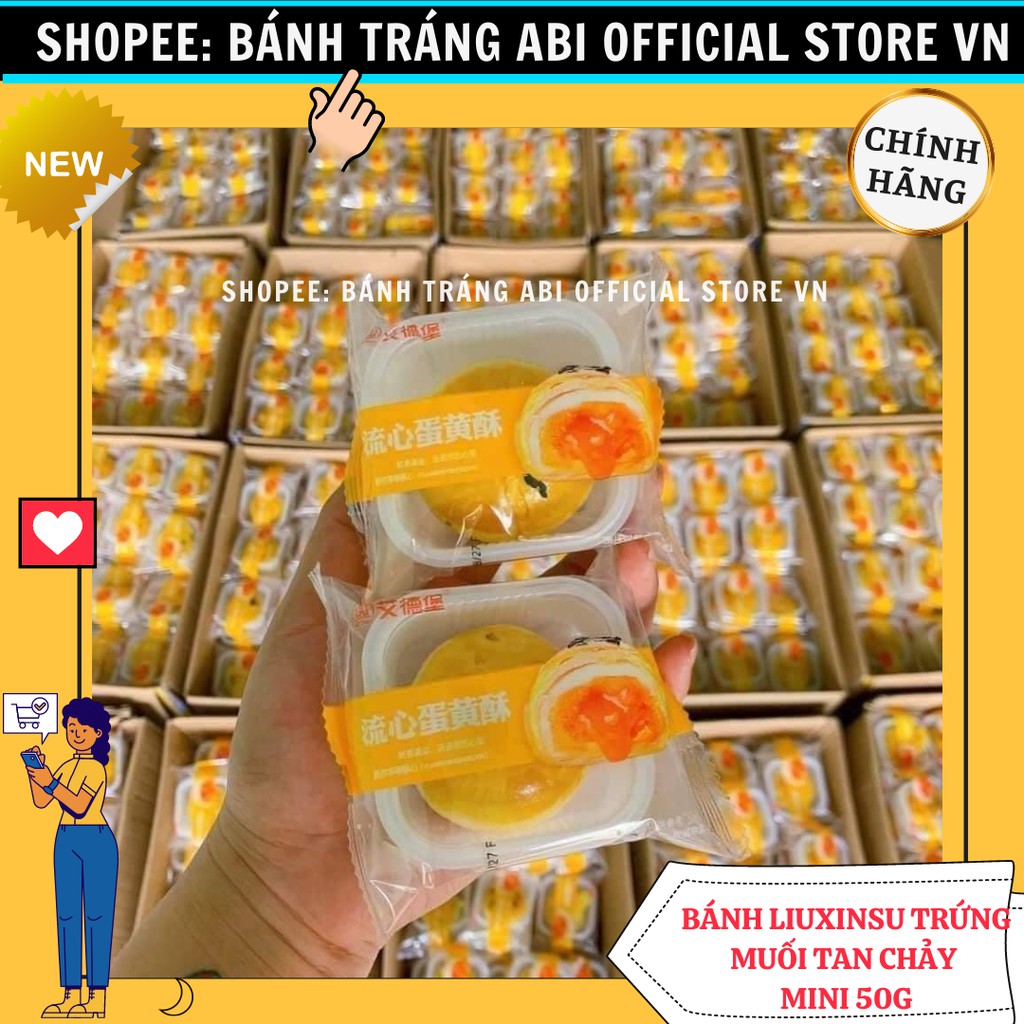 BÁNH PÍA NƯỚNG TRỨNG CHẢY EGG YORK ĐÀI LOAN 50G CÓ TEM PHỤ CUỐI TRANG