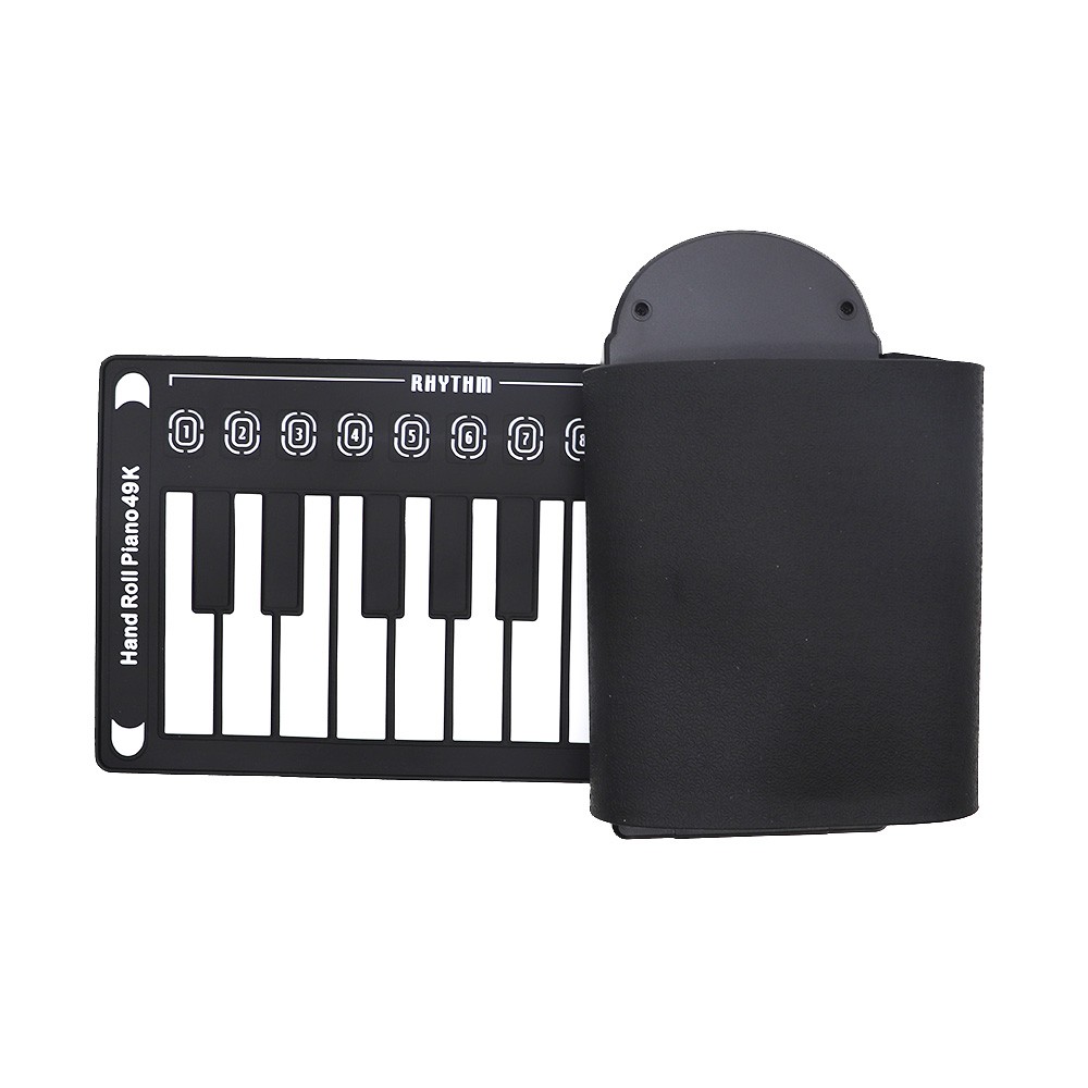 49 Keys Piano Musical Midi Keyboard Soft Portable Digital Midi Controller Synthesizer Roll Up Piano for Beginner Children