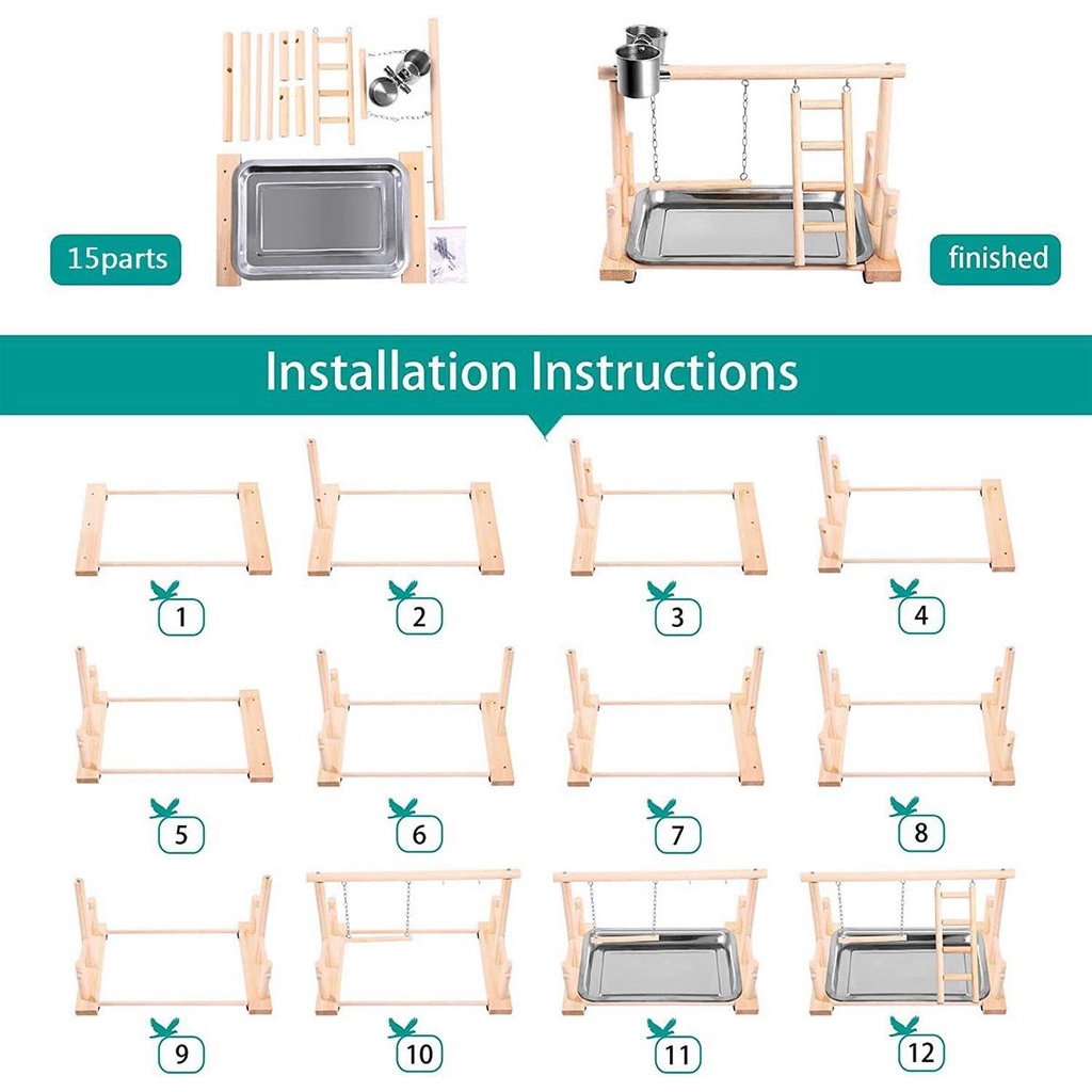 Thang Leo Đồ Chơi Thoải Mái Cho Vẹt Cưng