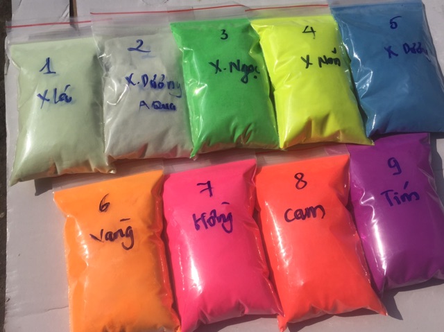 Dạ quang phát sáng trong đêm bột kèm dầu