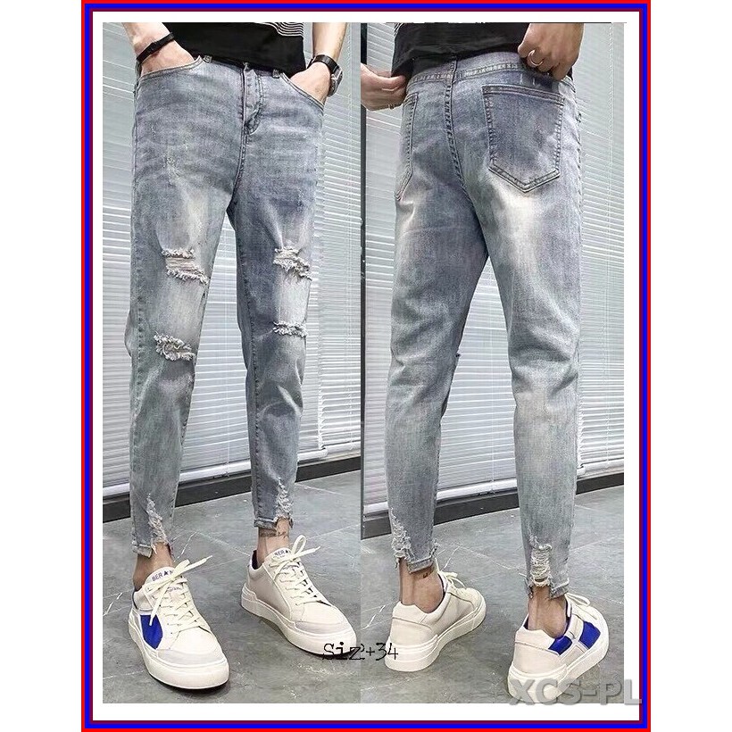 Quần jean nam cao cấp RÁCH 4 CÀO RÁCH LAI 1979 không xù lông, không ra màu, chất giãn tốt fD16