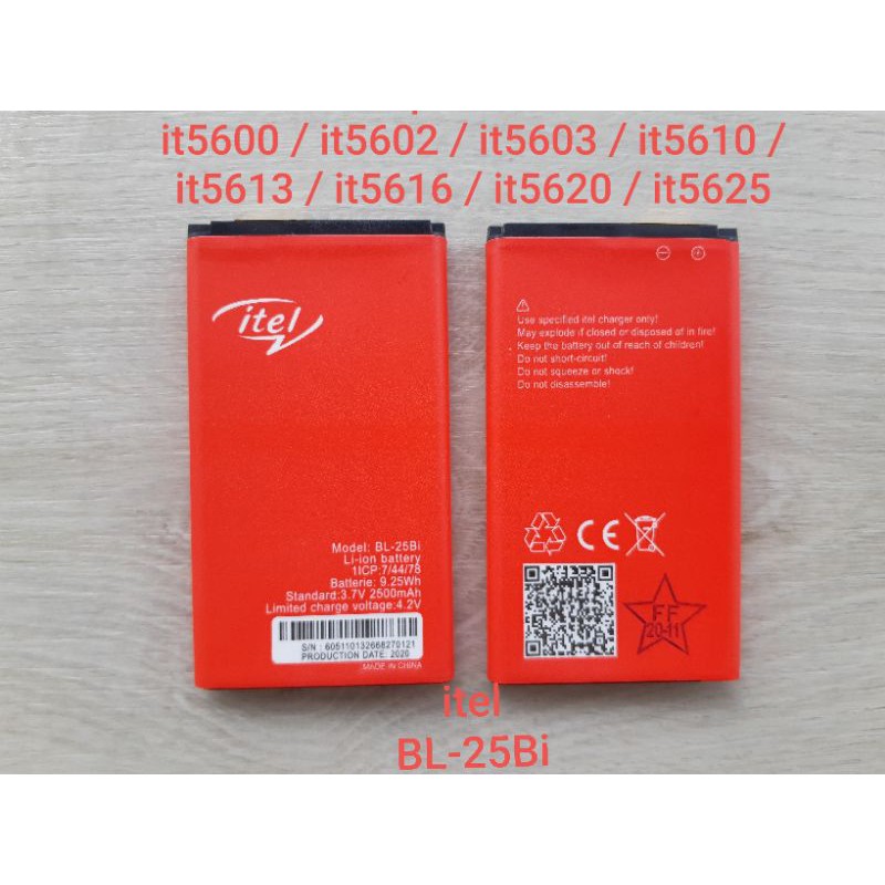 Pin Itel BL-25Bi it5600 - it5602 - it5603 - it5610 - it5613 - it5616 - it5620 - it5625