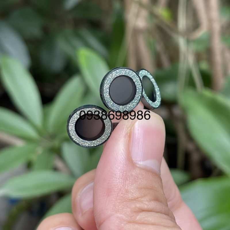 Bộ 3 mắt camera nhũ xanh rêu iphone 11 pro max / 11 pro / 11 / 12 / 12 pro / 12 mini