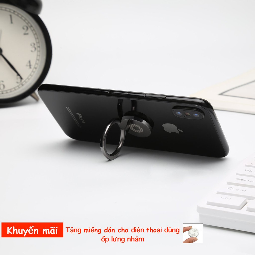 Nhẫn Điện Thoại Smart Phone Xoay Tròn 360 Đa Năng Đeo Ngón Tay Là Giá Đỡ Điện Thoại Nghe Nhạc Xem Phim