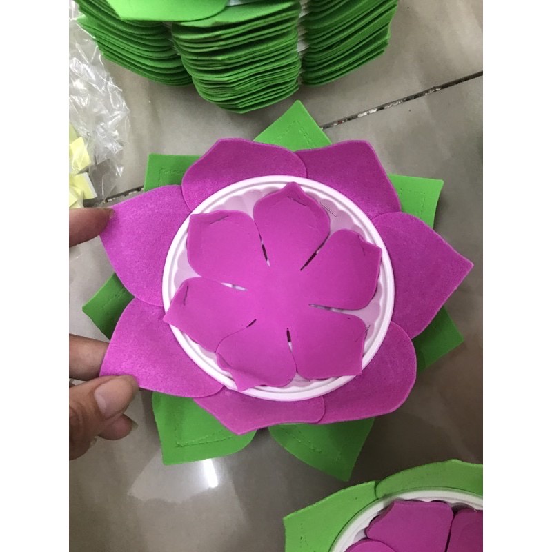 10 bộ Đèn Hoa Đăng xốp- Hàng sẵn số lượng lớn-hoa đăng thả nước- giá rẻ tặng nến