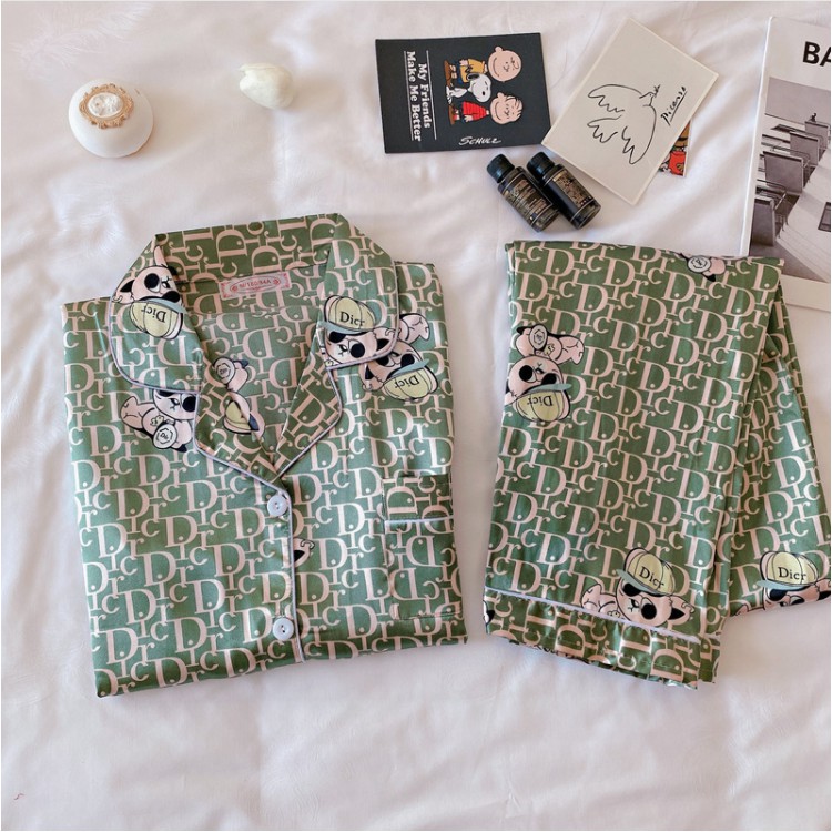 Bộ mặc nhà lụa quần dài