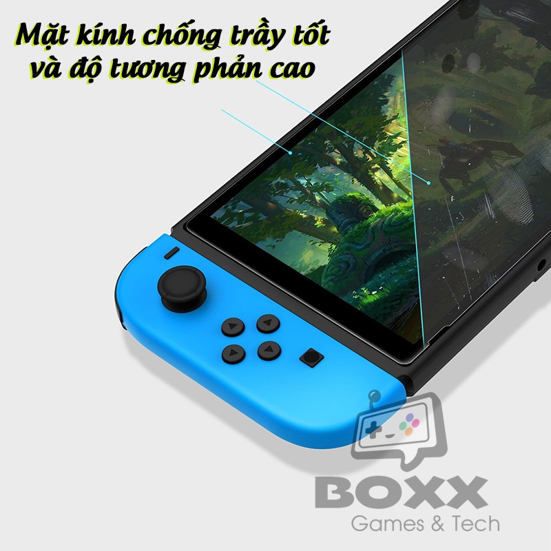 Kính cường lực cho Nintendo Switch, tấm dán màn hình Nintendo Switch Lite, Nintendo Switch Oled