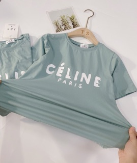 ÁO PHÔNG NỮ CELINE MÀU MATCHA CỰC HOT