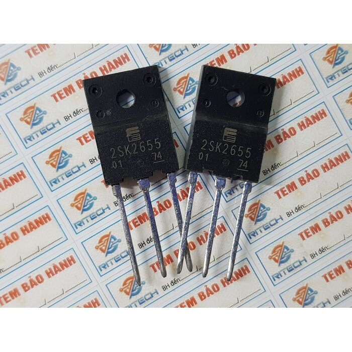 Combo 2 chiếc 2SK2655 Mosfet Kênh-N 8A 900V 100W TO-3P