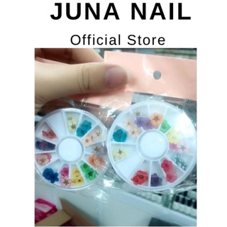 Hoa khô 5 cánh ẩn gel, ẩn bột trang trí móng