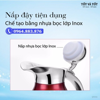 Bình giữ nhiệt 2 lít màu 2 lớp