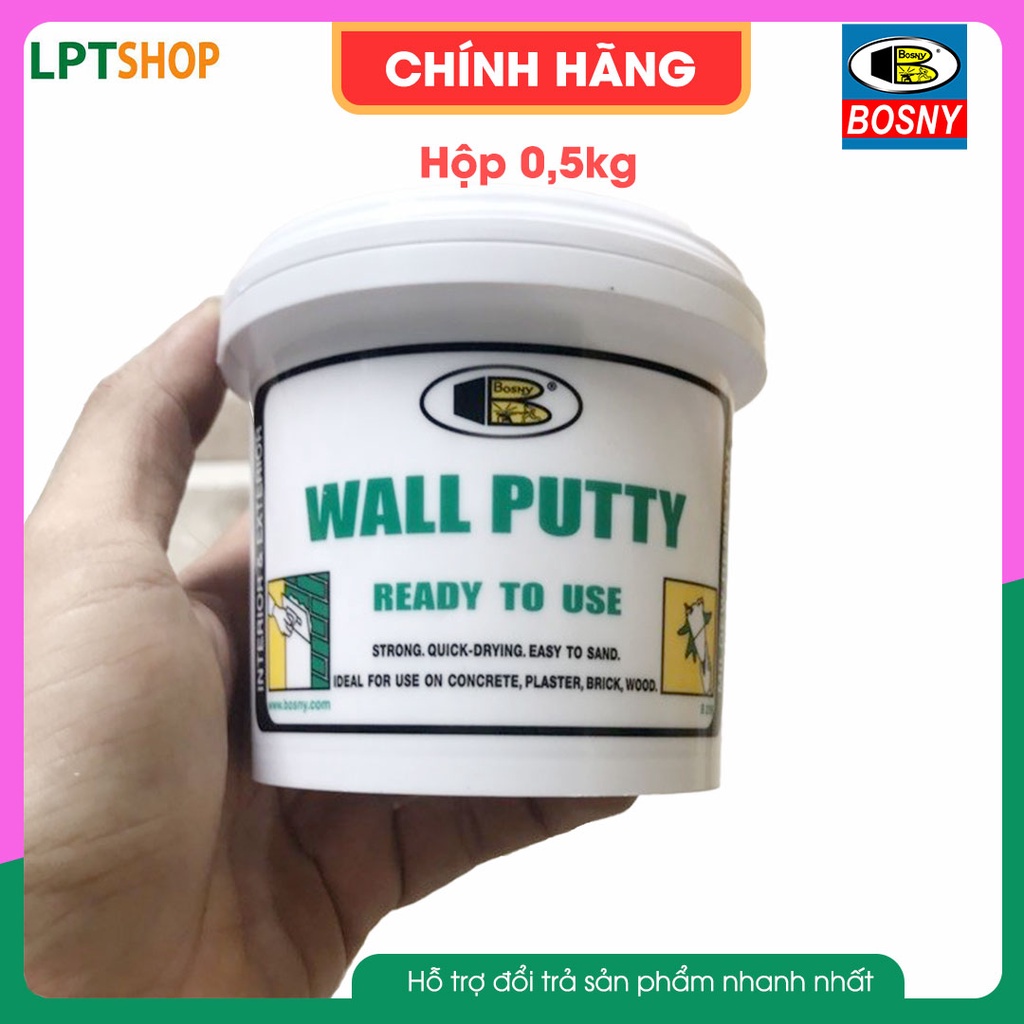 Bột trét tường Wall Putty B219 Bosny - Nhập khẩu Thái Lan