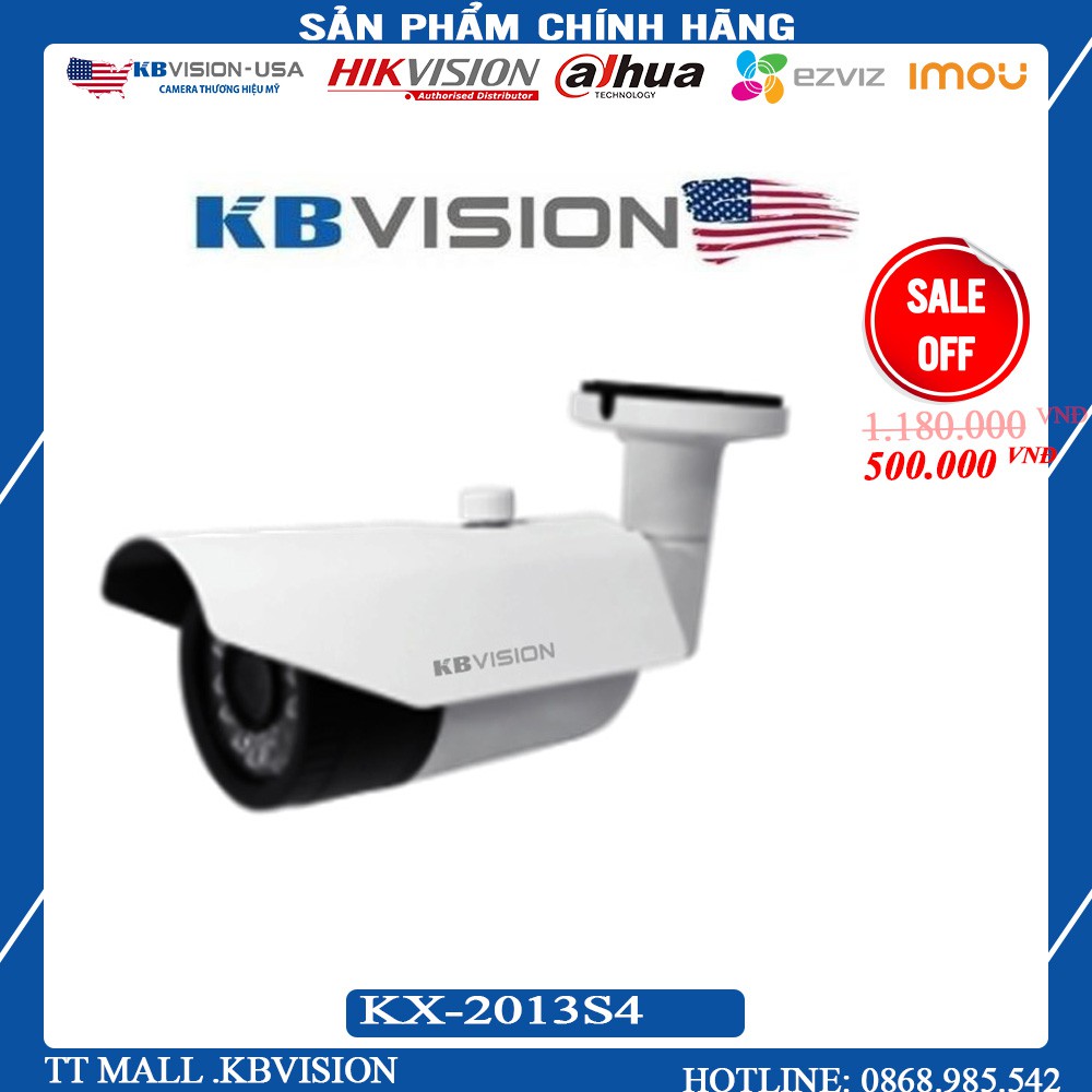 {Giá HỦY DIỆT} Camera KBVISION KX-2013S4 2.1 Megapixel * Panasonic Chipset