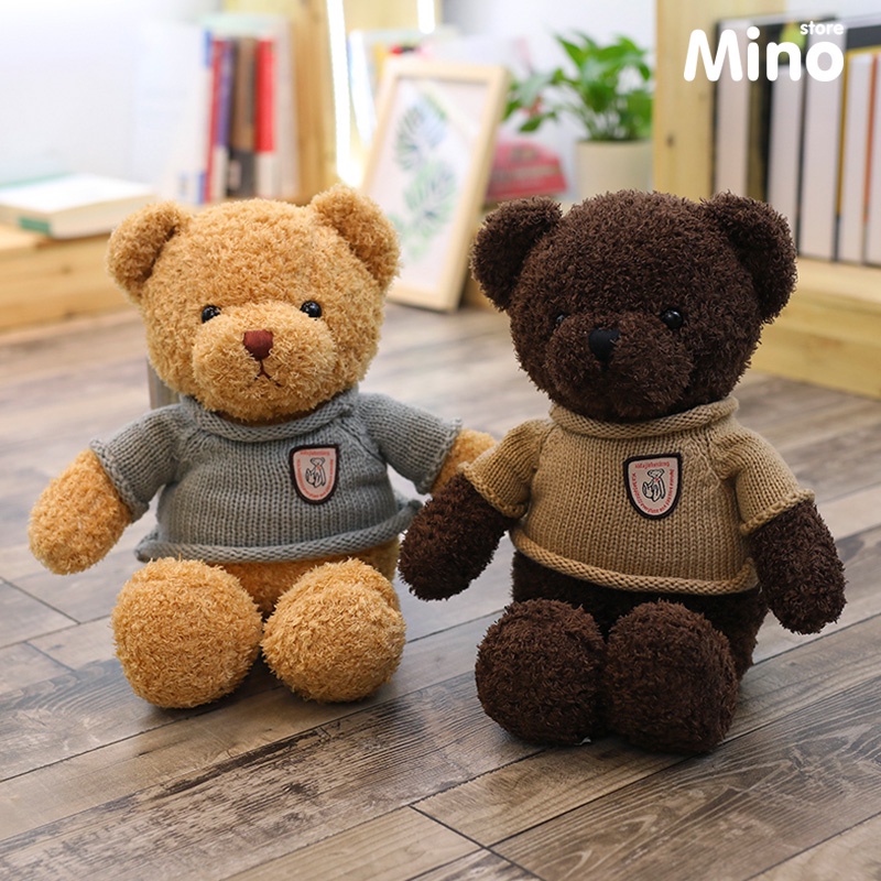 [Mã BMBAU50 giảm 7% đơn 99K] Gấu Teddy To Head Tales Mặc Áo Gối Ôm Hình Thú Teddy MINO STORE TH85