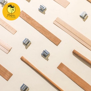 Bấc Nến Gỗ Kèm Đế Inox