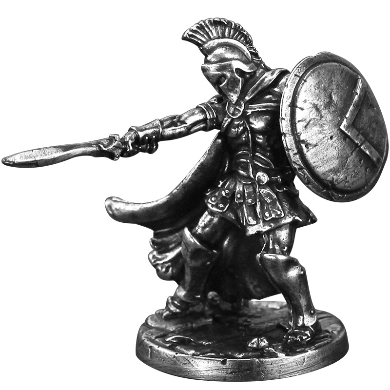 Mô Hình Đồ Chơi Chiến Binh Sparta Bằng Hợp Kim Làm Thủ Công Trang Trí Xe Hơi