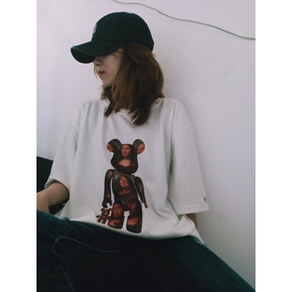 Áo Thun Tay Lỡ BearBrick, Áo phông unisex Form rộng Oversize, chất liệu Cotton. KKIMSHOP