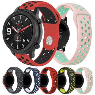 Dây Đeo Thay Thế Chất Liệu Silicon Màu Trơn Thời Trang Cho Huami Amazfit Gtr 42mm/gtr 47mm 20mm/22mm