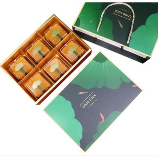 (Set 10) Hộp 6 bánh 80gr (Lá Sen Good Luck)
