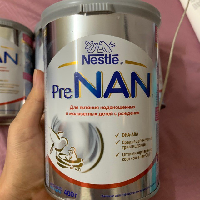 [HÀNG NGA] Sữa PRE NAN Nga cho trẻ sinh non 400gr