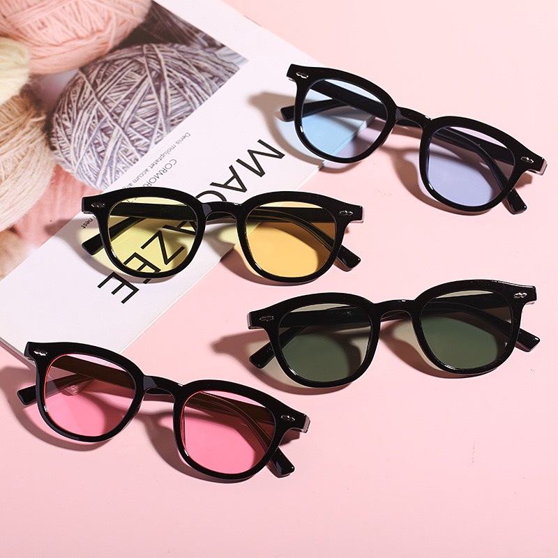 Kính Form tròn Nam Nữ  552 Chất liệu nhựa hàn quốc kiểu dáng hot trend