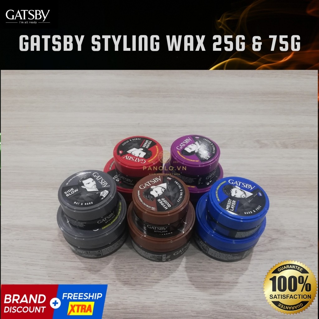 ✅ Sáp Vuốt Tóc Gatsby Styling Wax 25g & 75g Đủ Màu