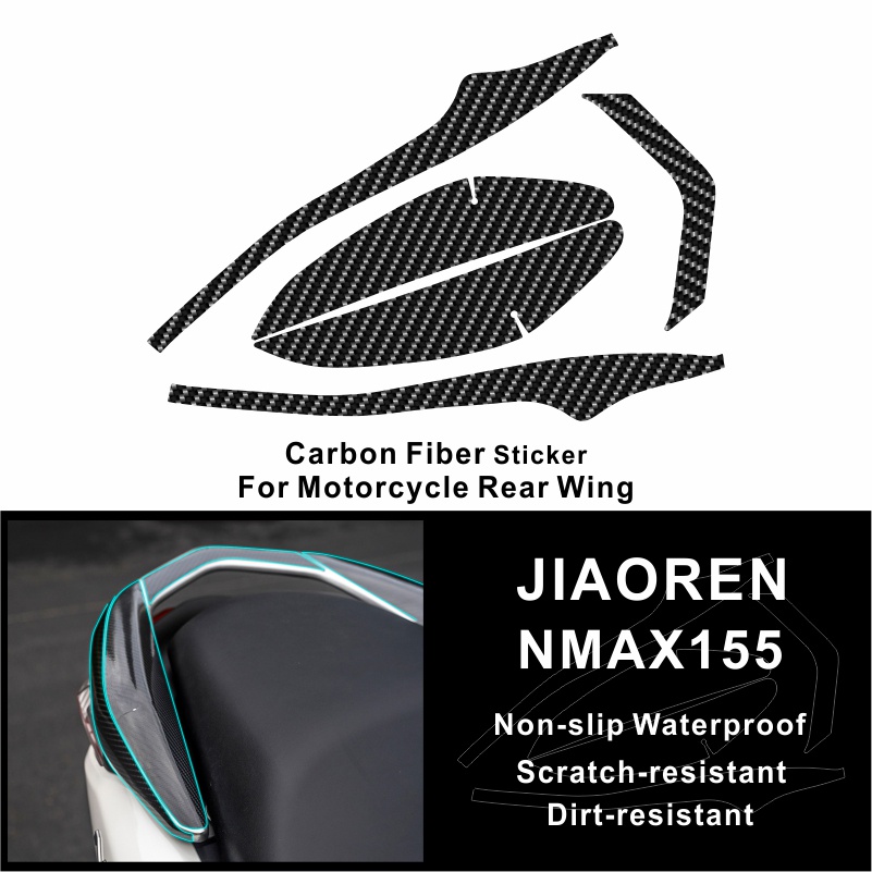Miếng dán sợi carbon Yamaha NMAX 155 Nhãn dán toàn thân cho bộ đề can xe máy Bộ phim bảo vệ trang trí