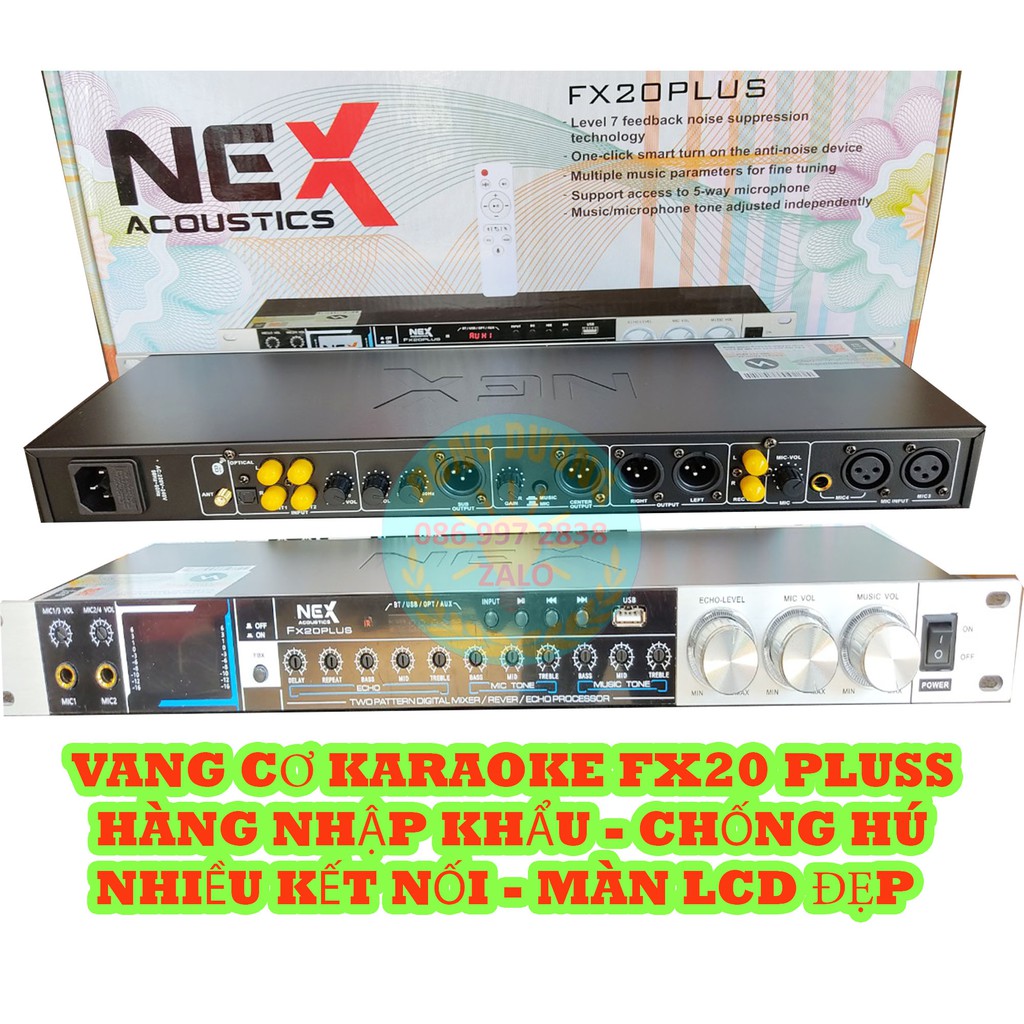 VANG KARAOKE FX20 LUSS - CHỐNG HÚ - BLUETOOTH - HÀNG LOẠI 1