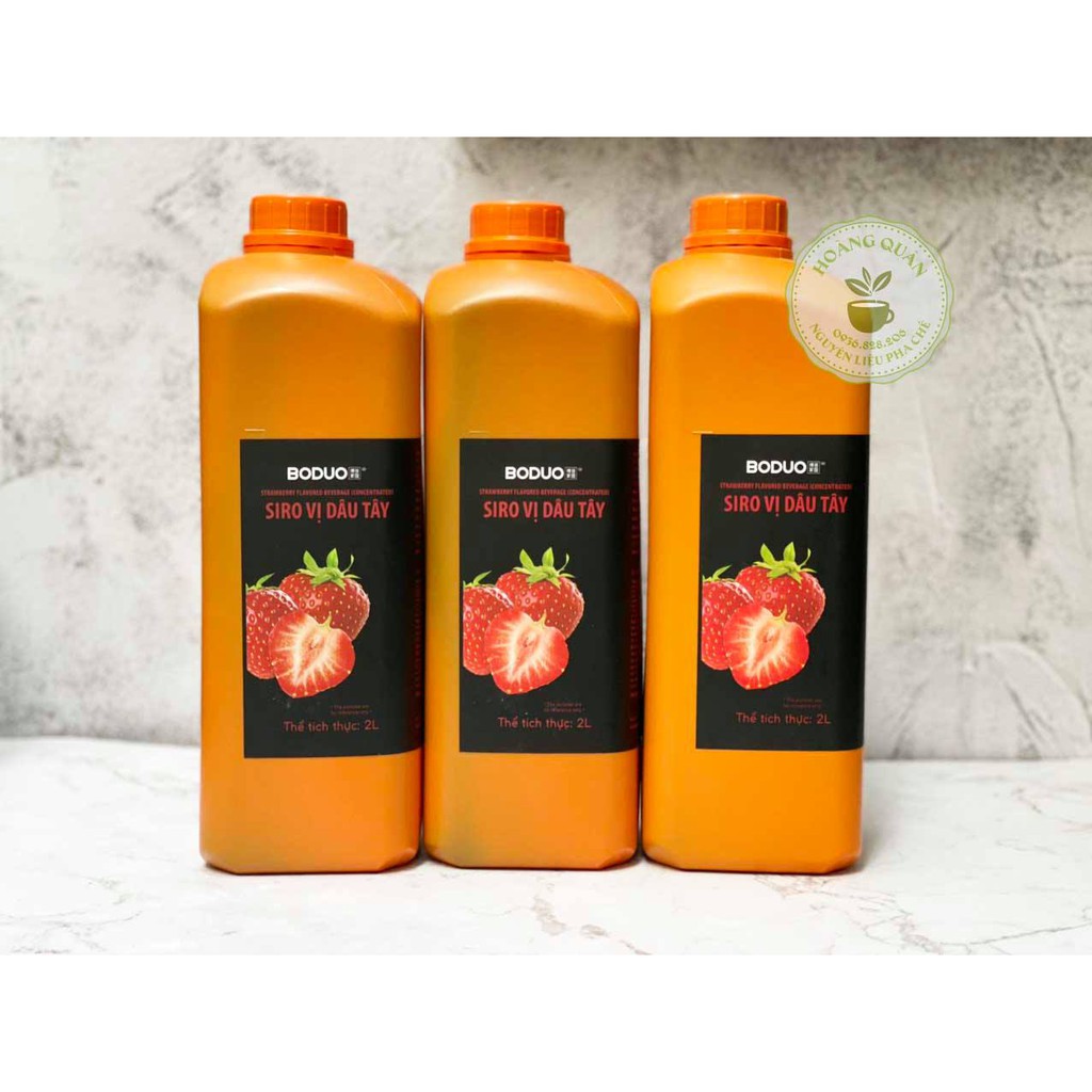 Siro Boduo các vị Dâu, Mật Ong Đào, Việt Quất, Táo Xanh